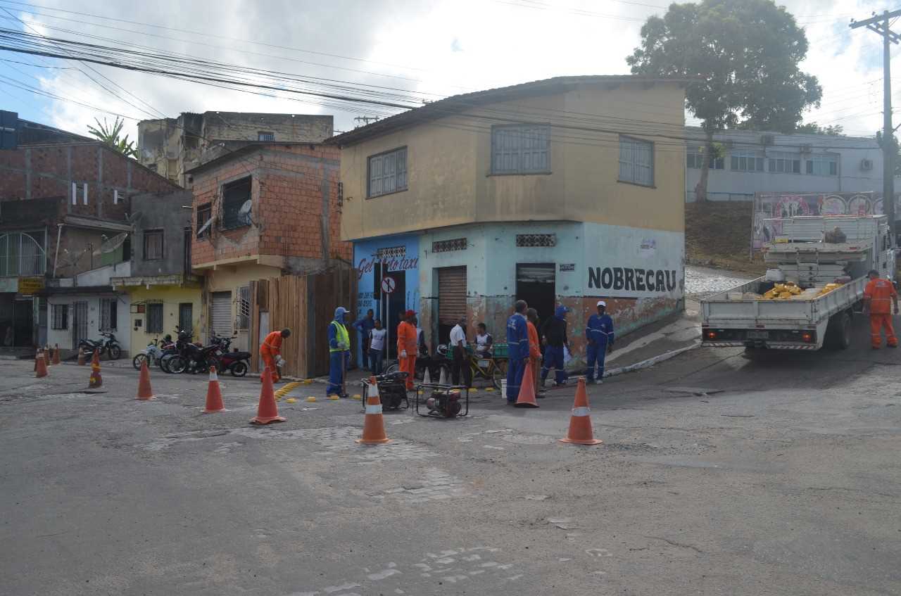 Rotatória começa a ser construída próxima a Ponte do Rio Panelão